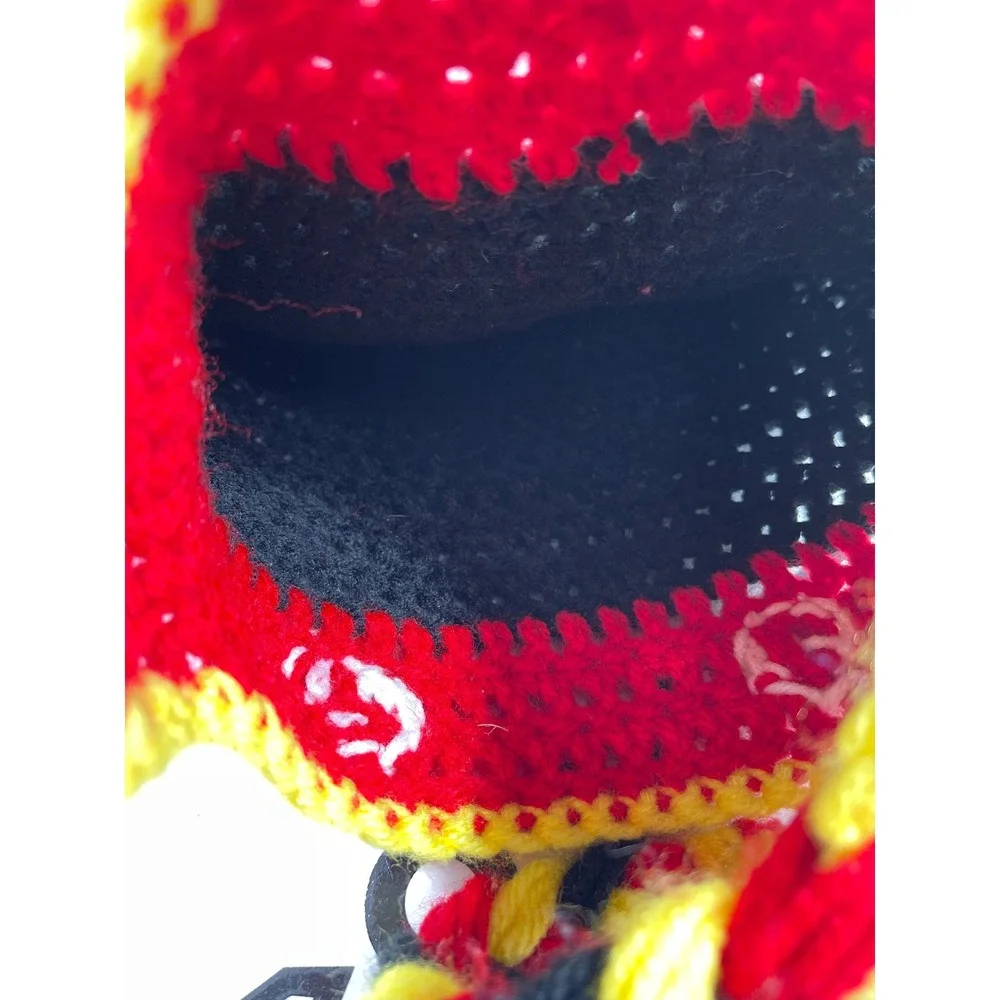 Handmade Kids Mickey Mouse Crochet‎ Hat with Braids Earflap Winter Beanie